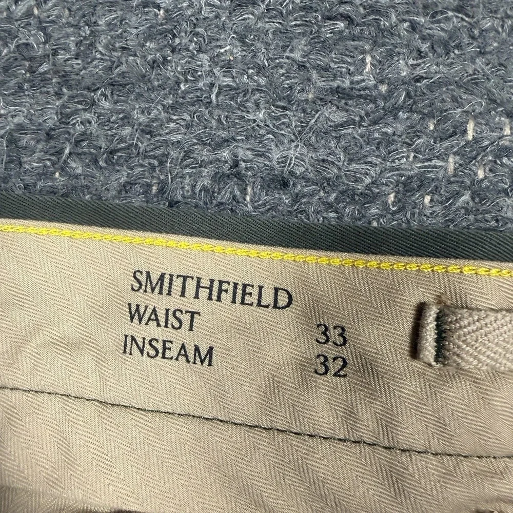 Banana Republic Smithfield Pants Men 32X32 Rapid Movement Chino Relaxed Pleated